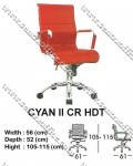 Kursi Director & Manager Indachi CYAN II CR HDT 